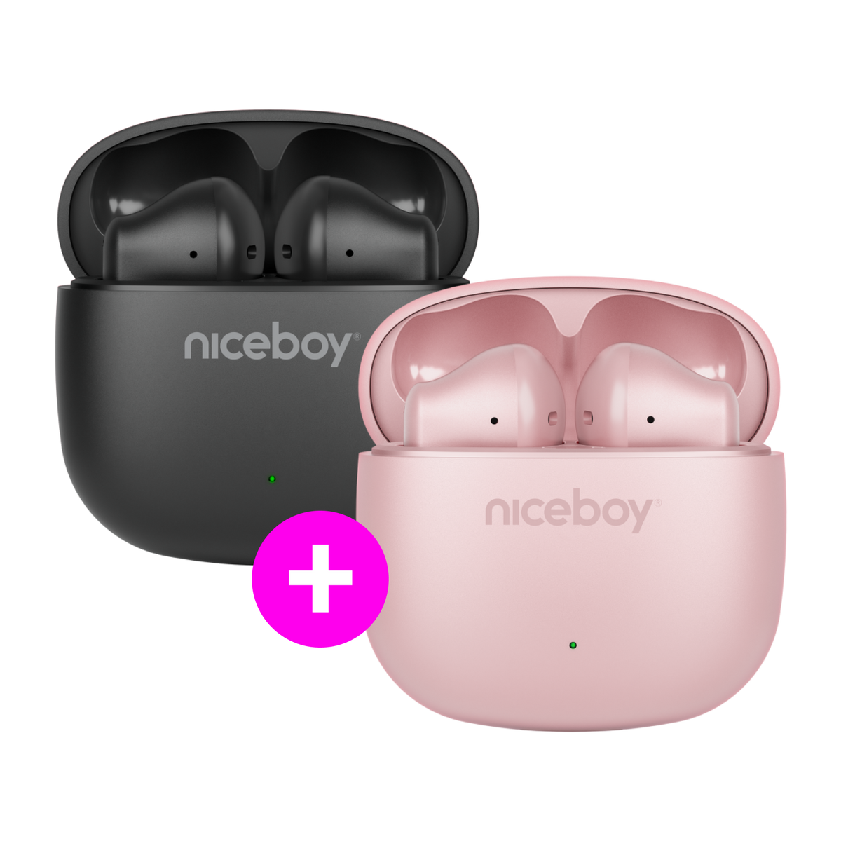 Set promoțional 2× Beans 4 POP Black + Pink