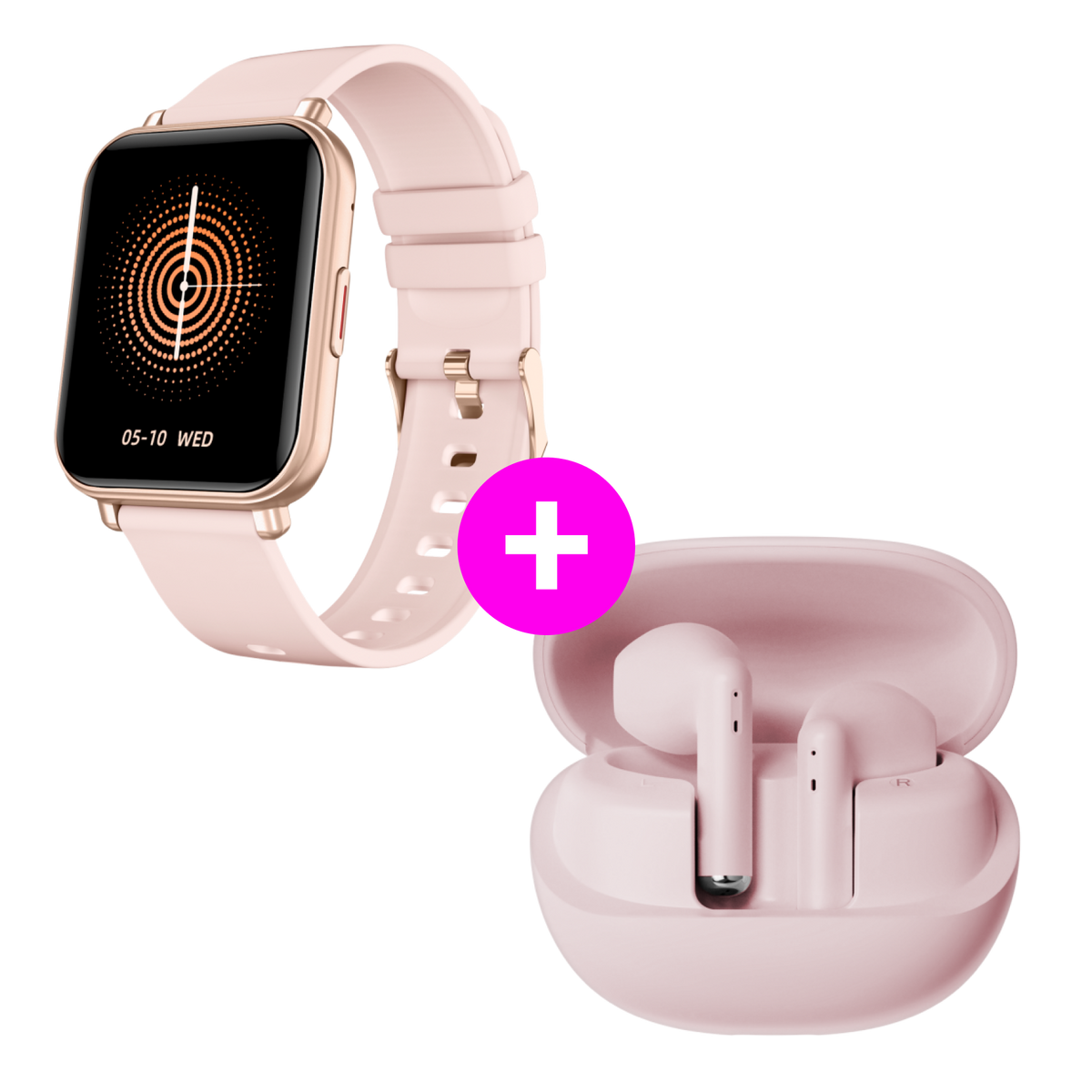 Set promoțional Watch 4 Rose + Beans 4 Pink