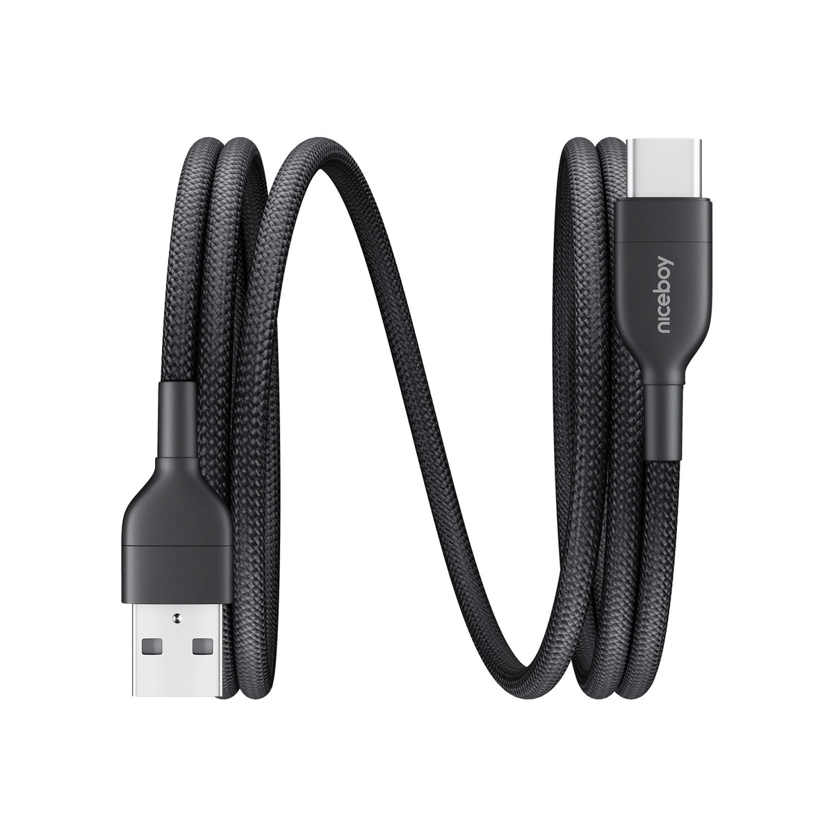 Cablu de încărcare magnetic USB-A la USB-C Black