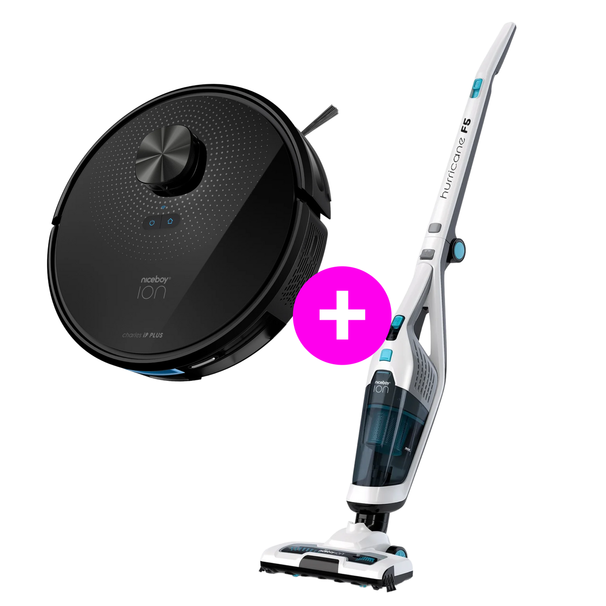 Set promoțional Charles i9 Plus Black + Hurricane F5
