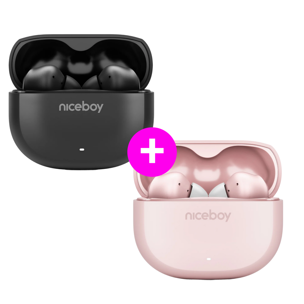 Set promoțional 2× Pins 4 Black + Pink