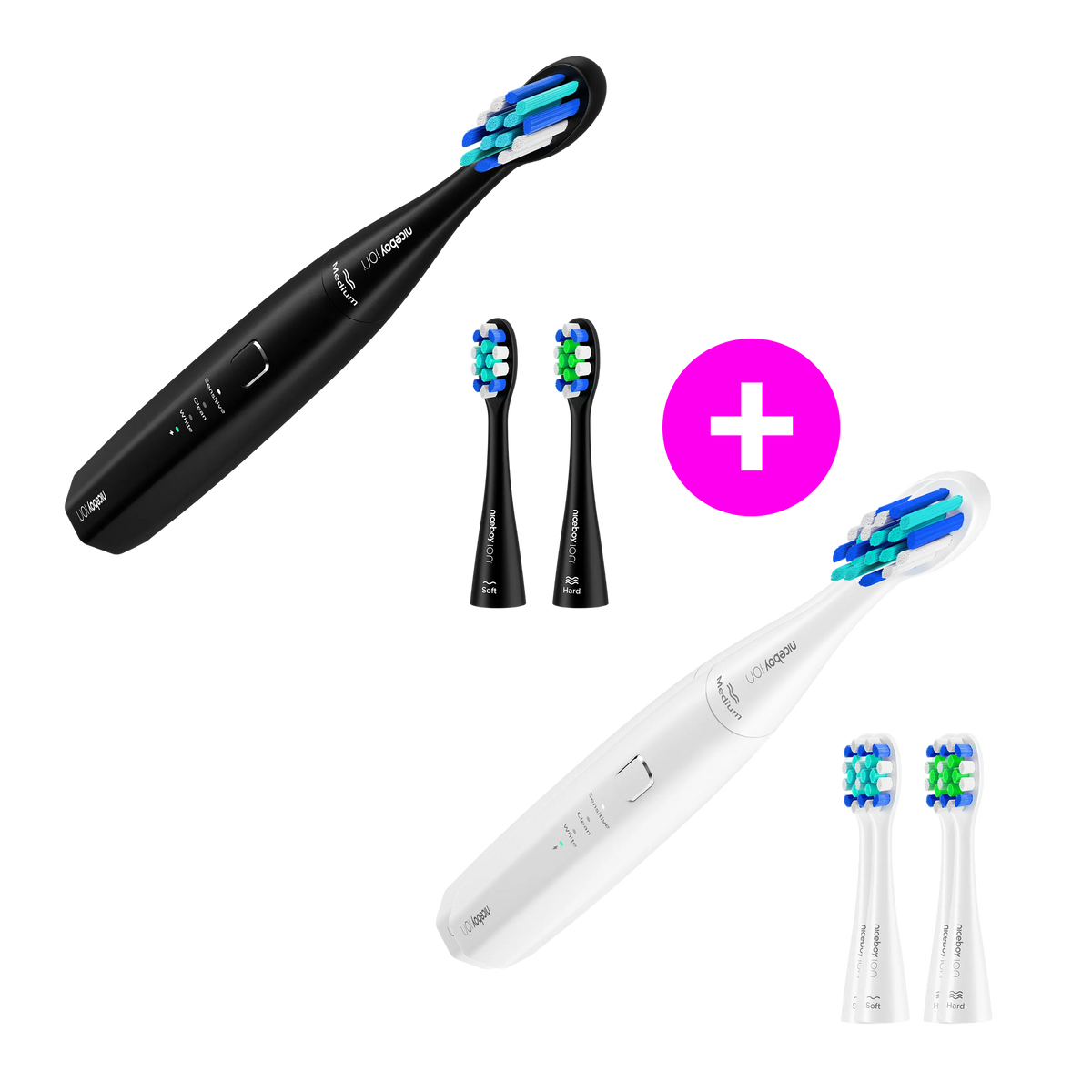 Set promoțional 2× Sonic Lite White + Black